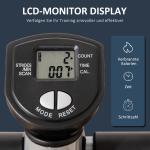 Stepper Ergonomisk Vit Metall för Hemmaträning och Motion med LCD-Skärm och Justerbar Hastighet Stabil Konstruktion i Stål 55 x 53 x 118–128 cm