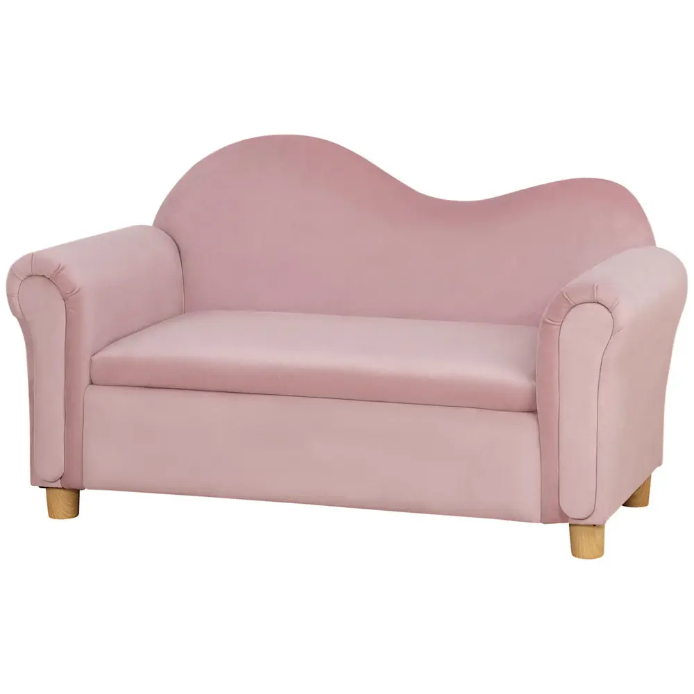 Barnsoffa Förvaringssoffa Rosa 84 x 41,5 x 48,5 cm