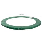 Trampolinkantskydd Grön Väderbeständig PVC och PE Slitstarkt Skyddskant för Studsmatta 244 Cm