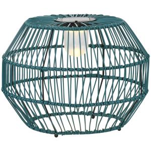 Solcellslampa i Trumma-Design, Dekorativ Trädgårdslampa med LED, Vattentät Utomhusbelysning för Balkong, Grön