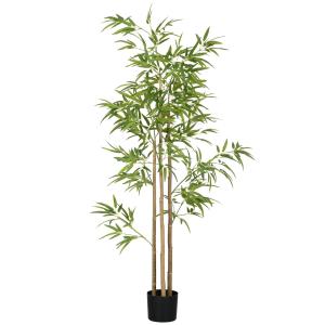 Konstgjord Växt Bambu Grön av Plast för Inomhusbruk Konstträd med 830 Blad 180 cm