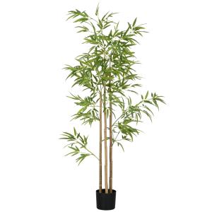 Konstgjord Växt Bambu Grön av Plast för Inomhusbruk Konstträd med 830 Blad 180 cm