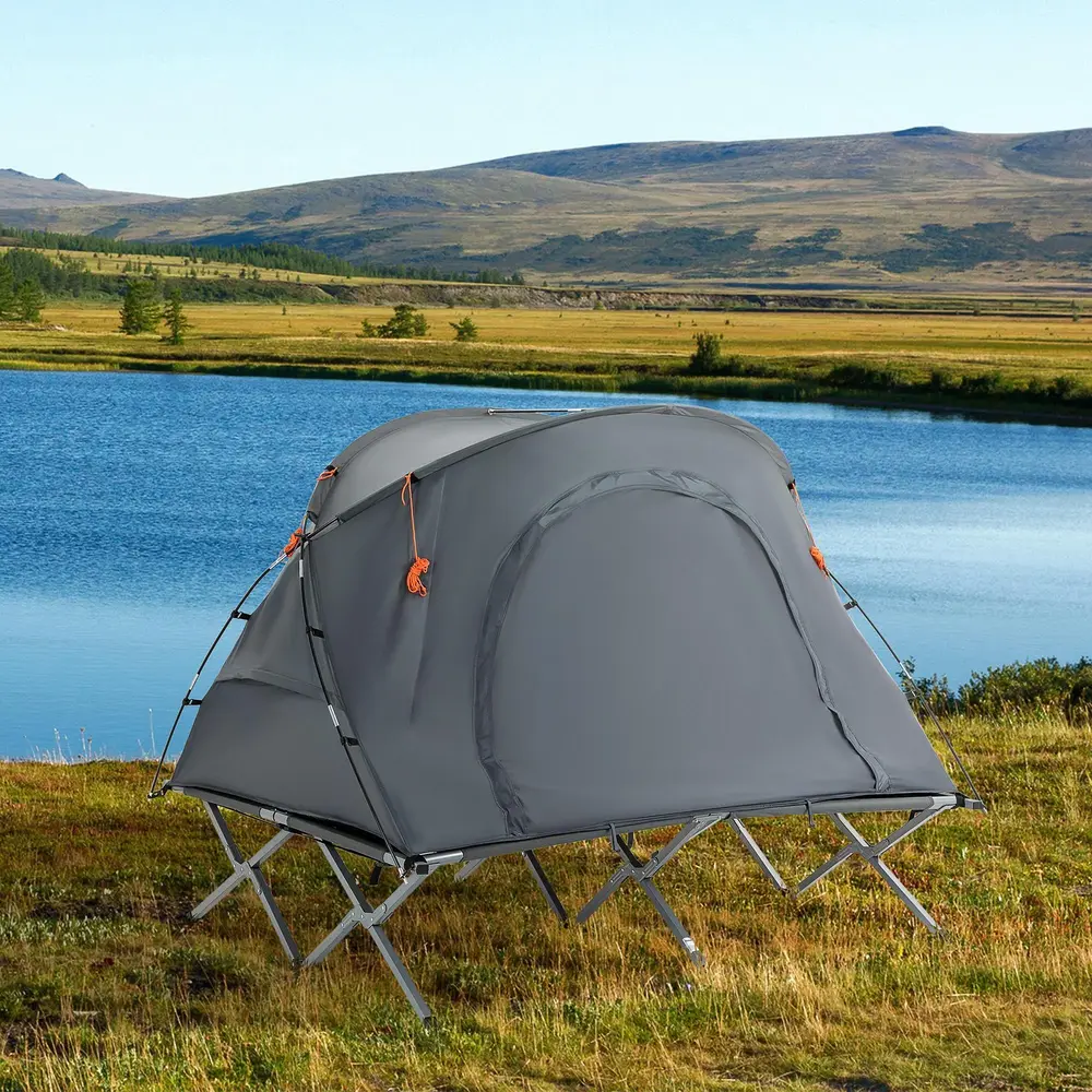 Campingsäng med Tält Allt-i-ett Lösning 200 x 146 x 159 Cm