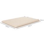 Luftmadrass Campingsäng Blå av Polyester och PVC för Camping och Gäster Hopfällbar Luftbädd för 2 Personer med Fotpump 195 x 140 x 10 cm