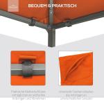 Ersättningstak Paviljong Solskyddsöverdrag Polyester 2,98 X 2,95 M för Trädgårdspaviljong Orange