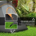 Campingtält Tunneltält för 5-6 Personer Ljusgrå av Polyester för Camping och Resor Vattentätt Familjetält 3000 mm