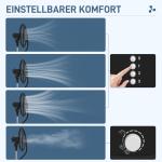 Golvfläkt Dimfläkt Svart av Plast och Metall för Hemmet 90W Fläkt med Dimfunktion och Timer 3 Lägen 3 l