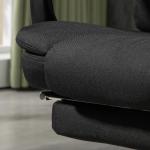 Kontorsstol Skrivbordsstol Ergonomisk med Massagefunktion Svart av Konstläder för Kontor Datorstol med Liggfunktion och Fjärrkontroll