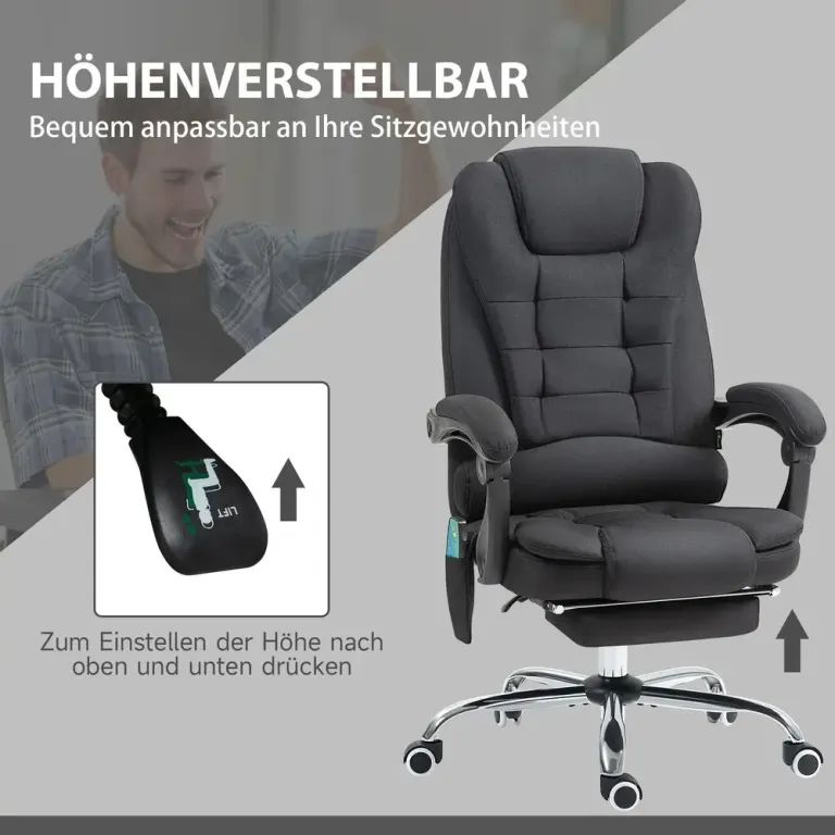 Kontorsstol Ergonomisk med Massagefunktion