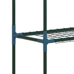 Blomhylla i Metall 2-Pack, Dekorativ Växtställning med 4 Våningar, Platsbesparande Blomställ för Balkong, Grön, 70 x 27 x 110 cm
