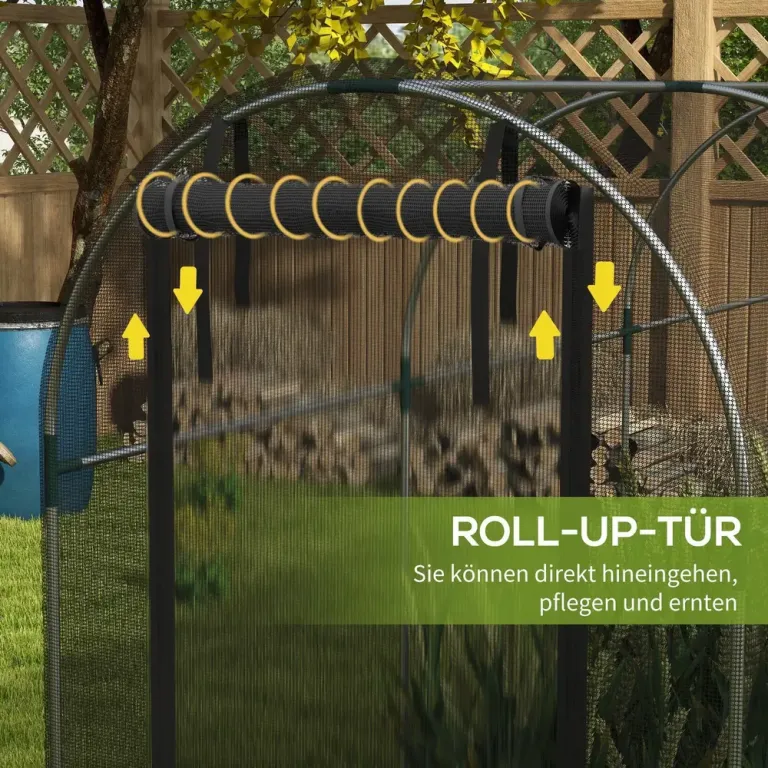 Insektsskyddsnät Trädgårdsnät Svart av Hdpe 1,2 x 3,6 m