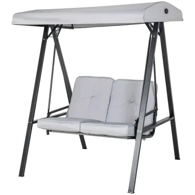 Trädgårdsgunga Hammock Grå 145 x 116 x 172 cm