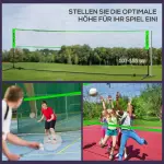 Badmintonset Volleybollnät Flerfärgad av Metall och Nät för Inomhus och Utomhus Justerbart med Racketar och Bollar