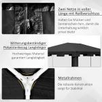 Gazebo Partytält Mörkgrå av Metall och PE för Fester och Evenemang Trädgårdspaviljong med Sidoväggar i Nät 4 x 3 m