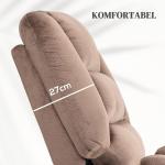 TV-Stol Massagestol Grå av Polyester och Metall för Seniorer Elektrisk Avslappningsstol med Ståhjälp och Värmefunktion 90 x 93 x 110 cm