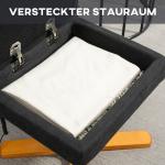 Massagestol med Liggfunktion, Fotpall och 145° Lutning, Polyester, Svart, 80 x 86 x 99 cm