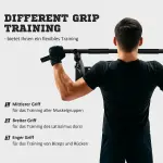 Pull-Up Bar Väggmonterad med Öglor för Boxningssäck Robust Stålkonstruktion Svart 93,5 X 65 X 17 Cm
