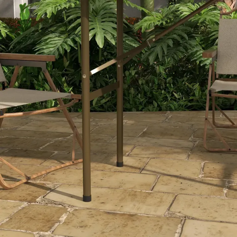 Campingbord Fällbord Brun av Hdpe och Stål 180 x 75 x 73 cm