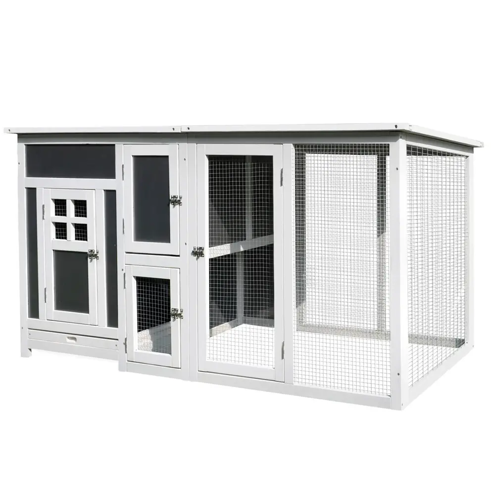 Hönshus för 1-2 Kycklingar med Holk 160 x 75 x 80 Cm