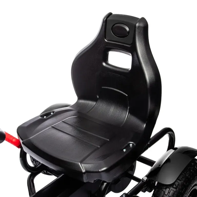 Trampbil Gokart Svart av Metall och Plast för Barn 5-12 År