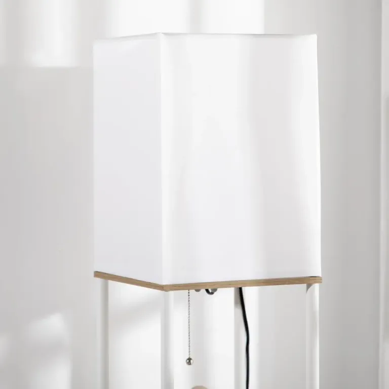 Golvlampa med Hyllor Takstrålkastare 26 x 26 x 159 cm