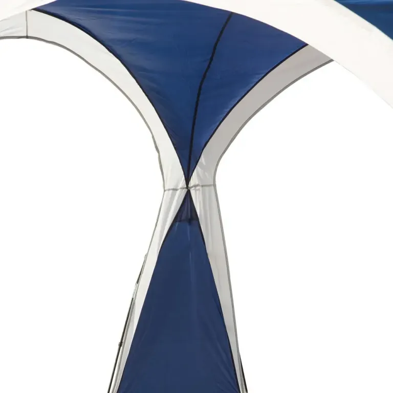 Kupoltält Campingtält Blå av Polyester 3,5 x 3,5 x 2,22 m