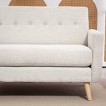 2-sits Soffa, Bekväm, Beige, 134 x 71 x 82 cm
