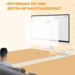 Projektorduk med Stativ, HD 4K, 16:9, Roll-up, 186 x 105 cm (84 tum)