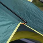 Kupoltält 3 Personer Polyester med Pinnar för Camping och Utomhusäventyr Grön 205 X 195 X 135 Cm