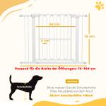 Trappgrind/Hundgrind utan Borrning, Justerbar, 76–104 cm