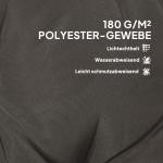 Stolsdynor Sittdynor Set med 4 Mörkgrå av Tyg för Trädgårdsmöbler och Matstolar Dyna med Knytband 108 x 50 x 5 cm