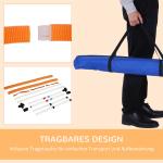 Hoppring för Hundagility Justerbart Träningshinder för Hundsport Vit Orange 74,5 X 66 X 91 Cm