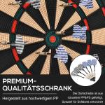 Elektronisk Darttavla med LCD-Skärm Svart Plast 6 Dartskivor 18 Spel för 8 Spelare Professionell