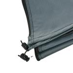 Parasollskydd Skyddsöverdrag Grå av Oxford Polyester för Parasoll Väderbeständigt Fodral med Dragkedja 178 x 25-35 cm