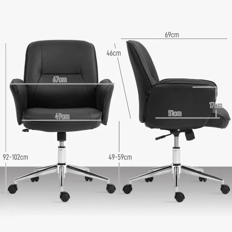 Kontorsstol 67 x 69 x 92-102 cm