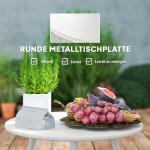 Trädgårdsmöbelset i Polyrattan Loungeset med 2-sits Soffa, Fåtölj och Bord för 4 Personer, Khaki