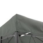Ersättningstak till Paviljong, Vattenavvisande Takduk i Polyester, Passar de flesta standardramar, Mörkgrå, 3 x 4 m