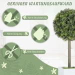 Set med 2 Konstgjorda Buxbom Topiary Bollar 45 cm, Konstgjorda Växter i Kruka