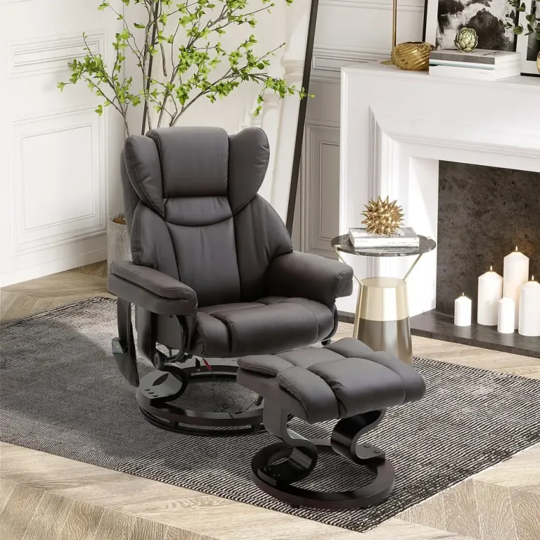Ergonomisk Kontorsstol med Nackstöd 65 x 64 x 114-122 cm