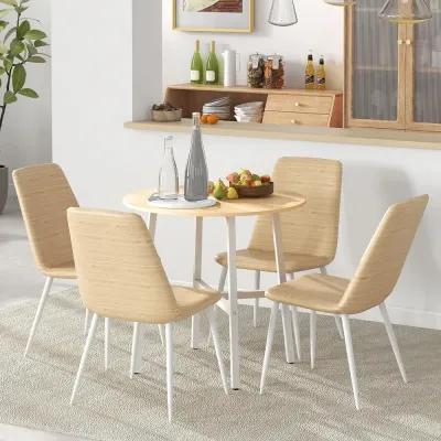 Matbord i Industriell Stil Rustik Brun 120 cm, Natur