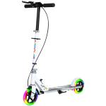 Sparkcykel för Barn med Dubbla Bromsar och Hopfällbar Design för Lek och Motion Hållbar och Säker Vit Metall 3-8 år