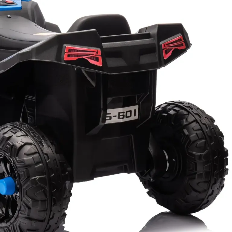 Elektrisk Fyrhjuling Barnbil 12 v Quad med Musik Blå