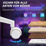 Gamingstol Spelstol med Liggfunktion Blå av Konstläder för Kontor Ergonomisk Skrivbordsstol med Fotstöd 120 kg