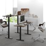 Elektriskt Höj- och Sänkbart Skrivbord, Ergonomiskt Ståbord med Motor, Justerbar Arbetsstation för Hemmakontor, Natur/Svart, 140 x 70 x 72-116 cm