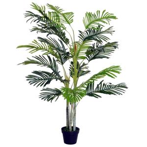 Konstgjord Palm i Kruka, Stor och Naturtrogen Konstväxt, Underhållsfri Dekoration för Hem och Kontor, Grön, 150 cm