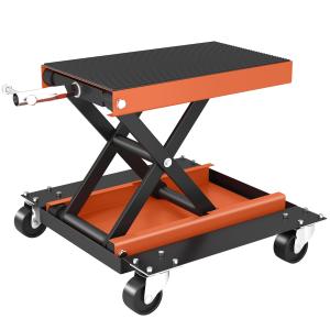 Motorcykeljack 500 kg Lastkapacitet, Höjdjusterbar 135-390 mm i Stål, Orange