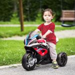 Elektrisk Motorcykel för Småbarn, Säker Trehjuling med Musik och Ljus, Rolig Leksak för Barn 18 månader+, Röd