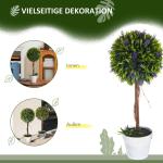 Konstgjord Cypress Plant Set Grön av Plast för Inomhus och Utomhusdekoration Konstgjord Krukväxt i Kruka 90 cm