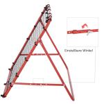Fotbollsrebounder Rebounder Målnät Justerbar Vinkel för Träning och Spel Röd Svart 96 X 80 X 96 Cm