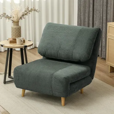 Bäddsoffa Stolsäng 2-i-1 Grön av Manchester 82 x 89 x 83 cm